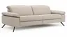 Sofa Rafaela 2.0 - 3-Sitzer inkl. Kopfteil verstellbar, Leder, Champagner