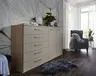 Kommode Viana - Balkeneiche furniert, Taupe
