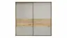 Schwebetürenschrank Viana - B ca. 218 cm, Furnier, Balkeneiche, Hellgrau
