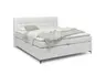 Boxspringbett HINDA- Liegefläche ca. 180x200 cm, Stoff, Hellgrau, inkl. Topper