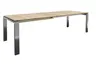Esstisch 3400 - LB ca. 180x100 cm, ausziehbar, Asteiche massiv, 4-Fuss, Edelstahl