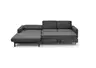 Ecksofa CALM MOVE 2.0 - Longchair links mit 2,5-Sitzer, Schlaffunktion, Feincord, Anthrazit