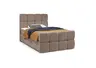 Boxspringbett SANDRIN R- Liegefläche ca. 140x200 cm, Stoff, Rose, inkl. Stauraum und Fußteil