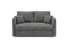 Sofa JORDEN - 2,5-Sitzer, inkl. Schlaffunktion, verstellbare Armlehnen, Stoff, Dunkelgrau