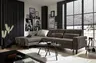Ecksofa CALM MOVE 2.0 - Longchair links mit 2,5-Sitzer, Schlaffunktion, Feincord, Taupe