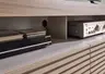 TV-Lowboard - mit Beleuchtung, B ca. 179 cm, Kaschmir, Riva Eiche Nachbildung