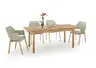 Esstisch- LB ca. 160-200x80 cm, Ausziehbar, Eiche, Massiv, Geölt