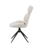 Stuhl MIRNA - drehbar, Stoff, Beige