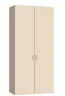 Drehtürenschrank JOIN IT- B ca. 101 cm,  Nougat, Glas, Creme