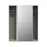 Schwebetürenschrank FREDDY 2- B ca. 170 cm, Weiß, Spiegel