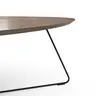 Couchtisch Fano - LBH ca. 96x86x38 cm, HPL Laminat, Bronze
