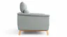 Sofa Nevin - 2,5-Sitzer inkl. Kopfpolsterverstellung, Stoff, Silbergrau