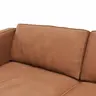 Sofa Aprino 3 - 3,5-Sitzer XL, Dickleder, Cognac, Armlehne Kissen