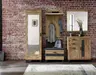 Garderobenschrank - Wildeiche massiv