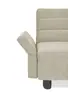 Faltsofa Easy - 2-Sitzer, ca. 140 cm inkl. Schlaffunktion/Armlehne verstellbar, Stoff, Taupe