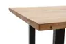 Esstisch - LB ca. 180x90 cm, Wildeiche massiv geölt, Schwarz