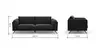 Sofa Valdemoro - 3-Sitzer, Stoff, Anthrazit