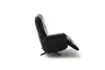 Loungesessel Lovere - Leder, Schwarz, Armlehne links