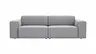 Sofa Elementos - 3-Sitzer, Stoff, Grau