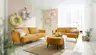 Sofa CARLLOTA - 3-Sitzer, Stoff, Kurkuma
