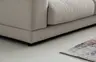 Ecksofa Juni - 2-sitzer mit Ecke rechts, Stoff, Taupe