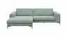 Ecksofa Solano - Longchair Links mit 1,75-Sitzer, Stoff, Hellblau
