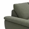Ecksofa Gotera - 1,5-Sitzer med. + 1,5-Sitzer med. links mit Ecke und Abschlussteil rechts inkl. Rückenlehne verstellbar, Stoff, Olivgrün
