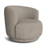 Sessel Yaroma - drehbar, Stoff, Nougat