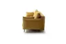 Schlafsofa Nettuno - 3-Sitzer, inkl. Schlaffunktion, Velour, Senfgelb