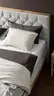 Boxspringbett Alpin Luxe - Liegefläche ca. 180x200 cm, Stoff, Graubeige