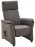 Relaxsessel Arima - Relaxfunktion (motorisch), Kopfteil verstellbar, Stoff, Dunkelbraun