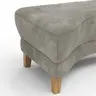 Hocker Stamford - gebogen, Links, LB ca. 89x65 cm, Stoff, Anthrazit