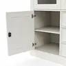 Highboard Louisiana - teilmassiv, Weiß