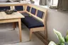 Eckbank - Breite ca. 155x195 cm, Polyester, Dunkelblau