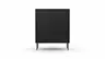 Highboard Edge - Lack, Schwarz