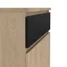 Schuhschrank - B ca. 81 cm, Jackson Hickory Nachbildung, Schwarz