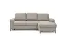 Ecksofa - 2-Sitzer mit Longchair rechts, Stoff, Steingrau