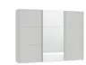 Schwebetürenschrank JOIN IT- B ca. 303 cm., Hellgrau, Matt, Spiegel