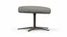 Hocker Noto Relax II - Leder, Eisengrau