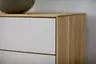 Sideboard Mileto - BHT ca. 234x70x46 cm, Farbglas Lichtgrau, Naturdesign