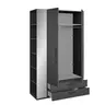 Kleiderschrank - B. ca. 127 cm, Graphit