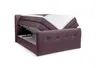 Boxspringbett HOLLIE- Liegefläche ca. 180x200 cm, Stoff, Brombeer, Bonell, Inkl. Topper
