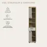 Hochschrank - B ca. 37 cm, Evoke Eiche Nachbildung, Kaschmir