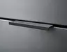 Highboard- Schwarz Matt, Eiche Dekor