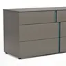 Kommode Loretto - BHT ca, 127x70x51 cm, Lack matt, Steingrau
