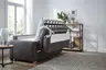 Sofa Lakeville - 2-Sitzer inkl. Schlaffunktion, Stoff, Braun