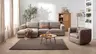 Sessel Stormy - drehbar, Leder, Taupe