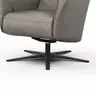 Sessel Noto Relax II - Rückenlehne verstellbar, Leder, Eisengrau