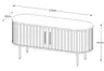TV-Lowboard - B ca. 120 cm, Eiche Furnier, Weiß