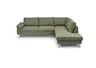 Ecksofa COOL - 2,5-Sitzer mit Ecke rechts, Stoff, Hellgrün